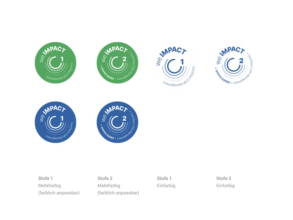 we IMPACT System ist ein integriertes Nachhaltigkeitsmanagement System, entwickelt zur Unterstützung von Unternehmen, die Umwelt-, Sozial- und Governance-Aspekte (ESG) systematisch in ihre betrieblichen Prozesse integrieren möchten.